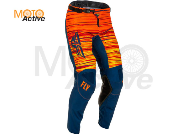 Брюки для мотокросса FLY RACING KINETIC WAVE 2022 синие/оранжевые